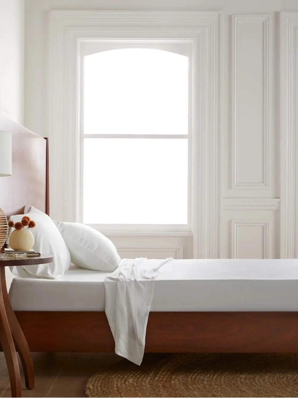 QUINCE Bamboo Flat Sheet King White 7092